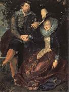 Peter Paul Rubens Self-Portrait with his Wife,Isabella Brant oil on canvas